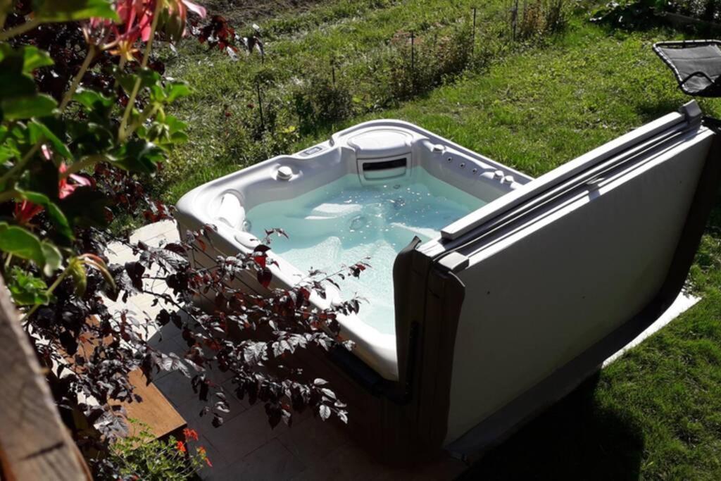 A4 Km De Megeve Tres Joli Studio Avec Jacuzzi ,Vue Sur Les Montagnes Au Calme Praz-sur-Arly Eksteriør bilde